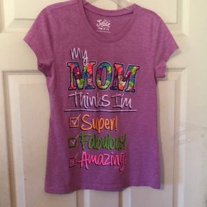 Justice Lavender My Mom Thinks I’m T-Shirt Girls 14